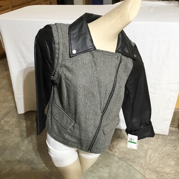 NWT $66.00 Jolt Front Zip Closure Jacket or Blazer Trendy Size L Juniors NEW! - Picture 7 of 7